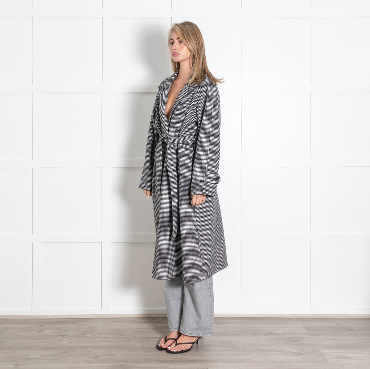 Wool Blend Long Coat - Image 3