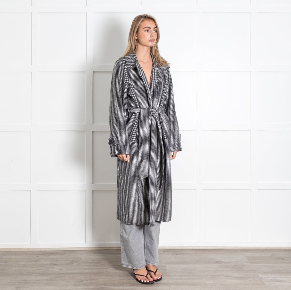 Wool Blend Long Coat - Image 7