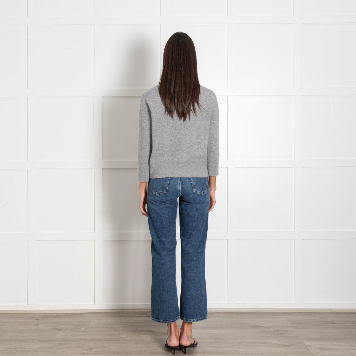 Vince Grey Pearl Button Cardigan - Image 5