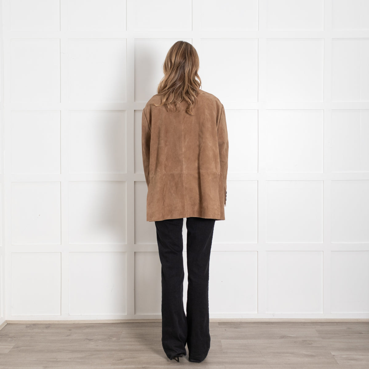 Weekend Max Mara Beige Suede Rolanda Jacket - Image 5