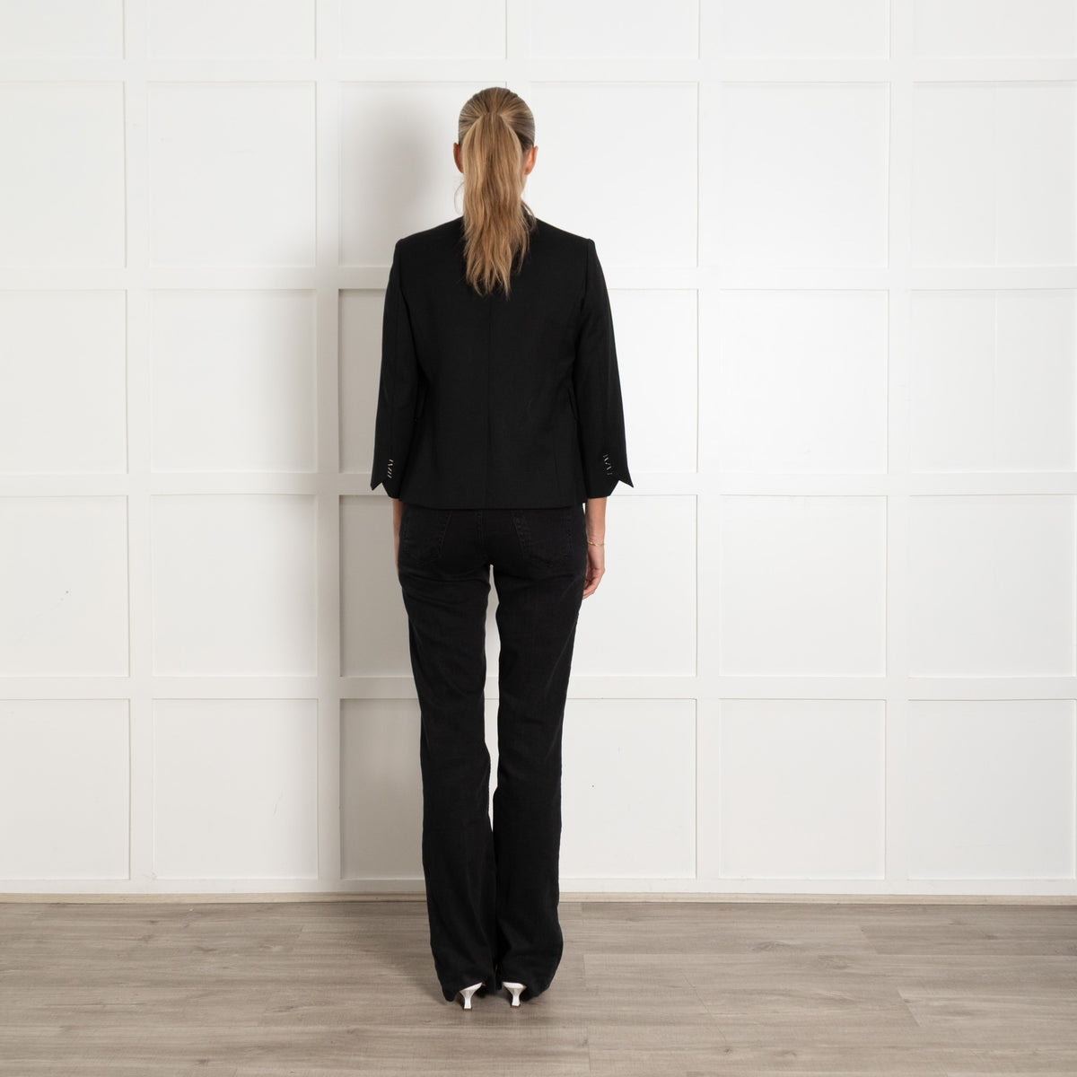 Zadig & Voltaire Preloved Black Wool Blazer UK 6 - Image 6
