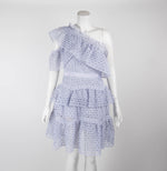 Self-Portrait Periwinkle One Shoulder Dress