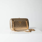 Prada Gold Box Clutch