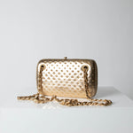 Prada Gold Box Clutch