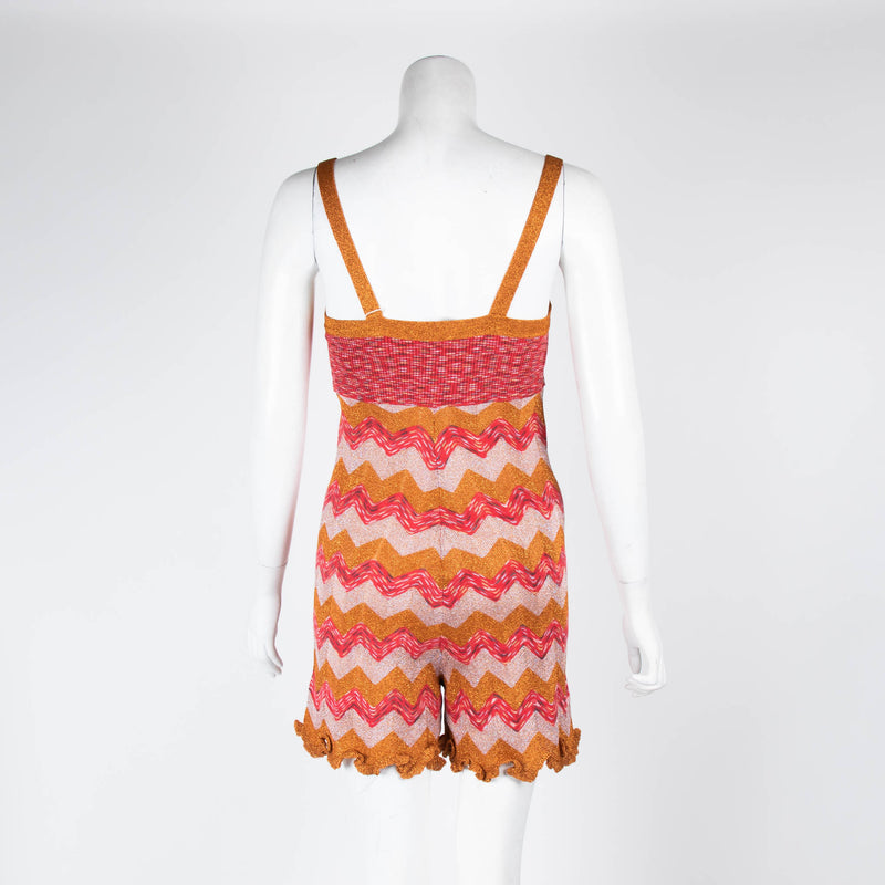 Missoni Orange Sparkle Playsuit