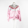 Pinko Metallic Pink Shell Jacket