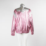 Pinko Metallic Pink Shell Jacket