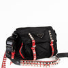 Prada Nylon New Vela Studded Messenger Bag