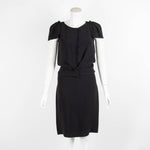 Prada Black Cup Sleeve Dress
