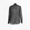 Moschino Black Polka Dot Tie Neck Blouse