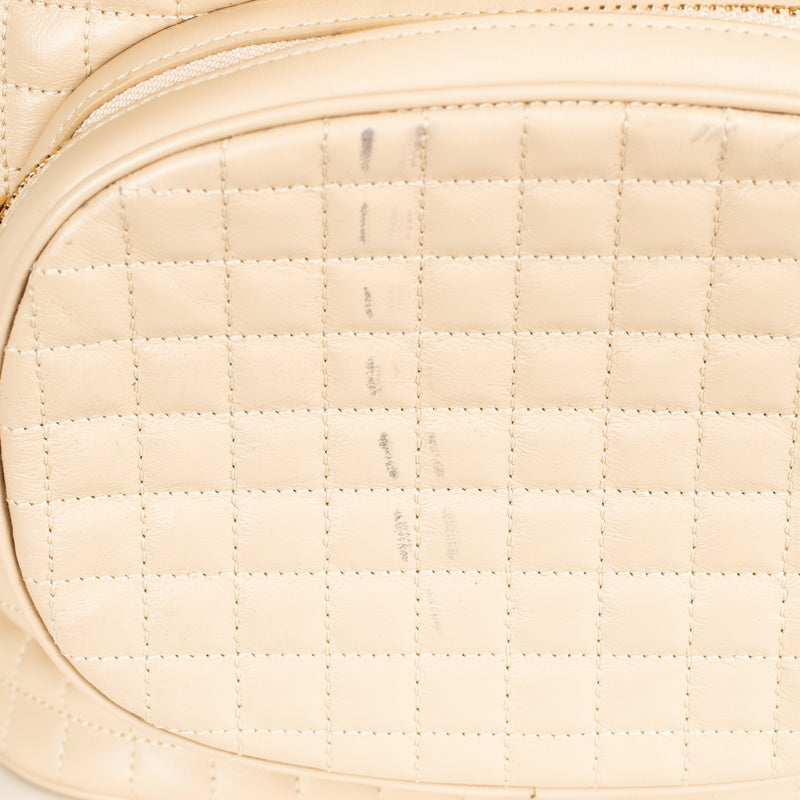 Celine Beige C Charm Bucket Bag