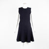 Victoria By Victoria Beckham Navy Knit Sleeveless Fit and Flare Dress