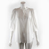 Goop White Puff Sleeve Blouse