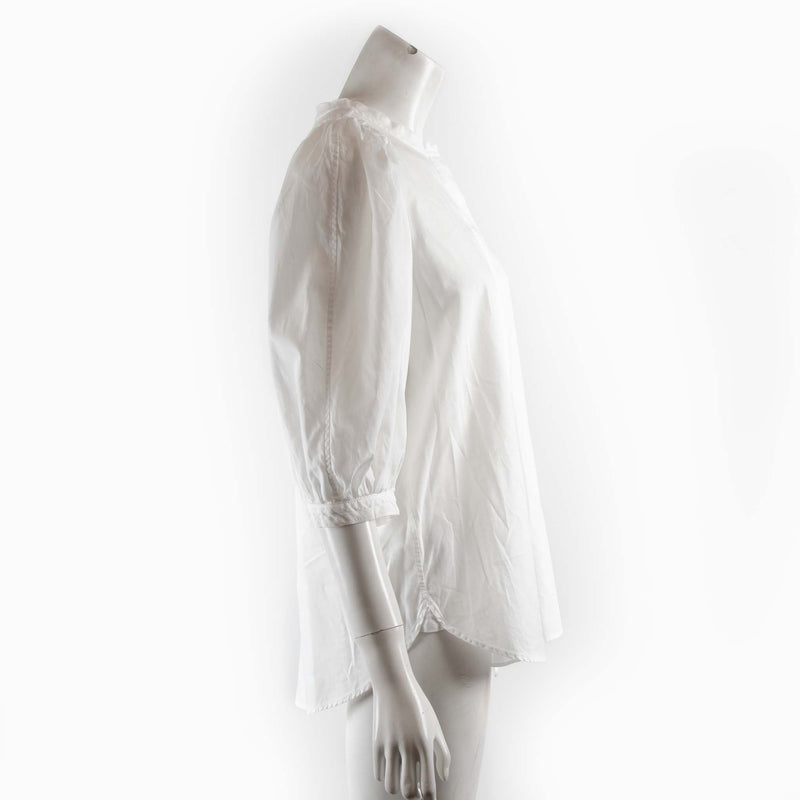 Goop White Puff Sleeve Blouse