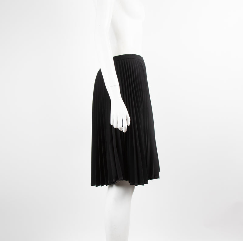 Joseph Black Pleated Mini Skirt