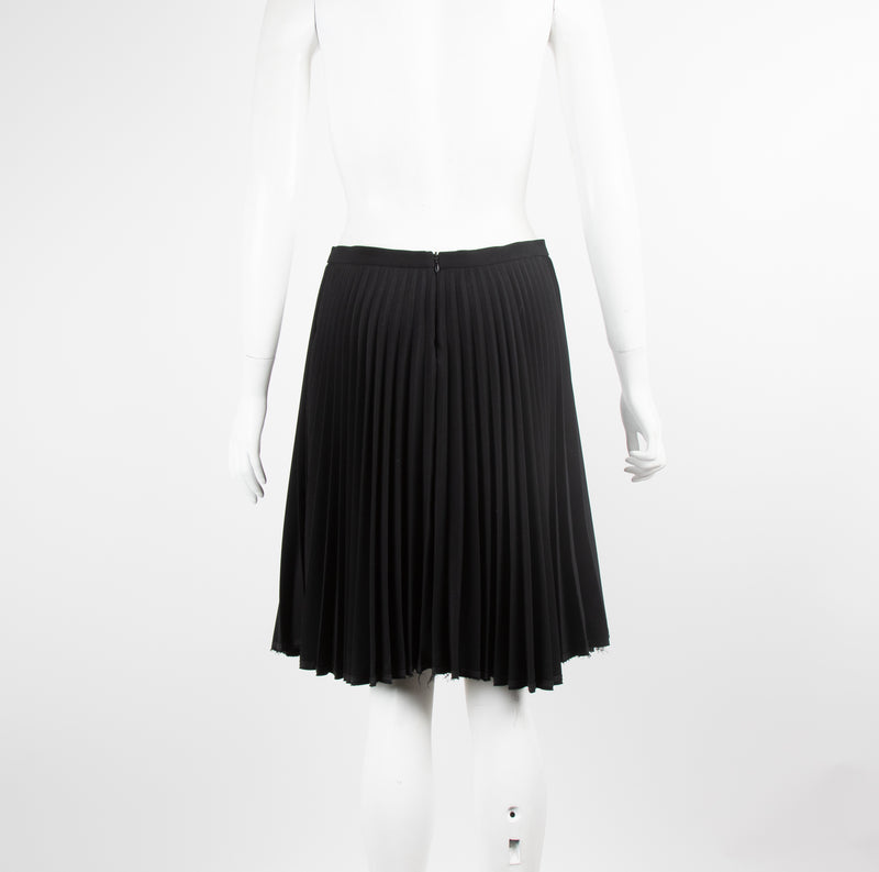 Joseph Black Pleated Mini Skirt