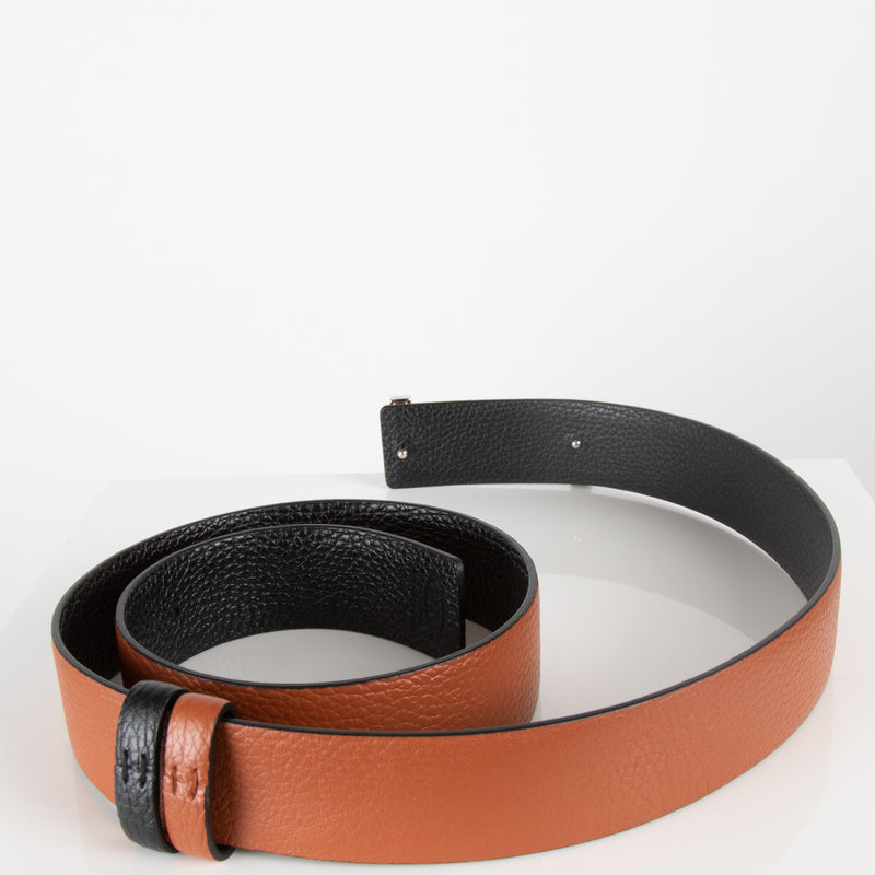 Tods Tan Belt with Silver Buckle