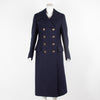 Tods Navy Wool Military Coat