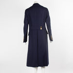 Tods Navy Wool Military Coat