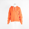 Moncler Orange Cropped Hoodie