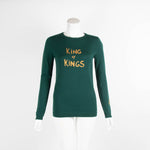 Bella Freud Green 'King of Kings' Jumper