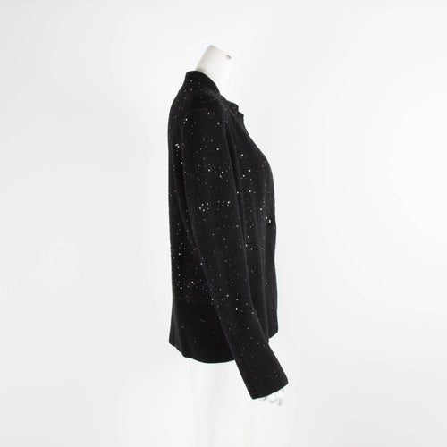 Amina Rubinacci Black Sequin Knit