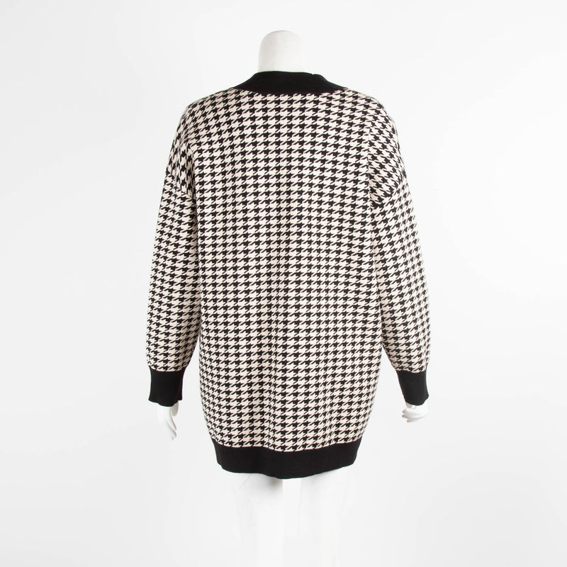 Sandro Houndstooth Cardigan