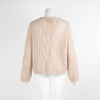 Lu Ren Beige Cable Knit Jumper
