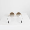 Versace Gold Round Mirrored Sunglasses