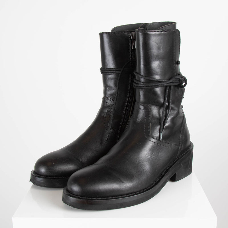 Ann Demeulemeester Black Lux Nero Ankle Boots