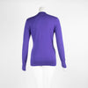 Tory Burch Purple Merino Wool Cardigan