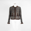 Chanel Boucle Jacket with Rabbit Fur Trim