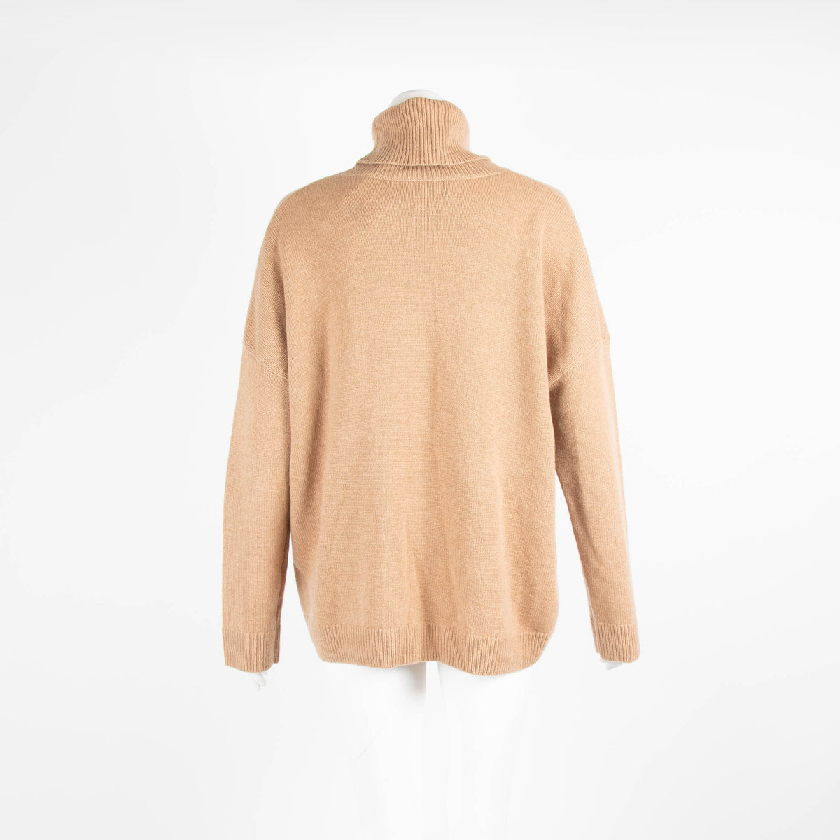 The Kooples Camel Cashmere Roll Neck Jumper