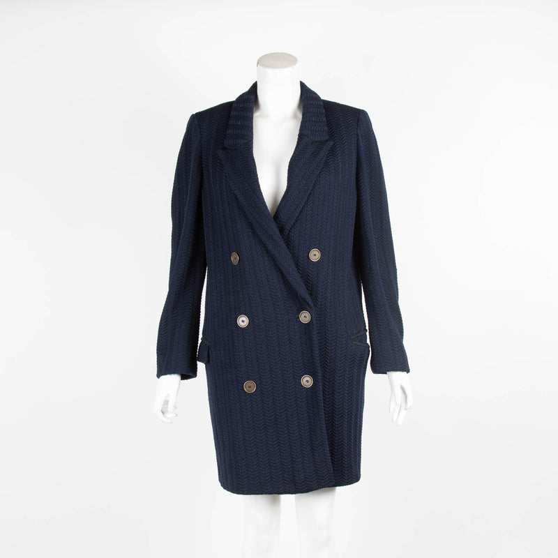 Isabel Marant Navy Textured Coat