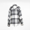 Well Done Boutique Black White Plaid Wool Overshirt