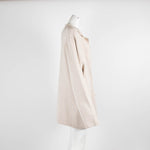 The Row Beige Knitted Silk Wool Mix Double Breasted Jacket