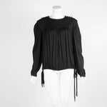 Isabel Marant Etoile Black Pleated Top