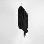 Isabel Marant Etoile Black Pleated Top