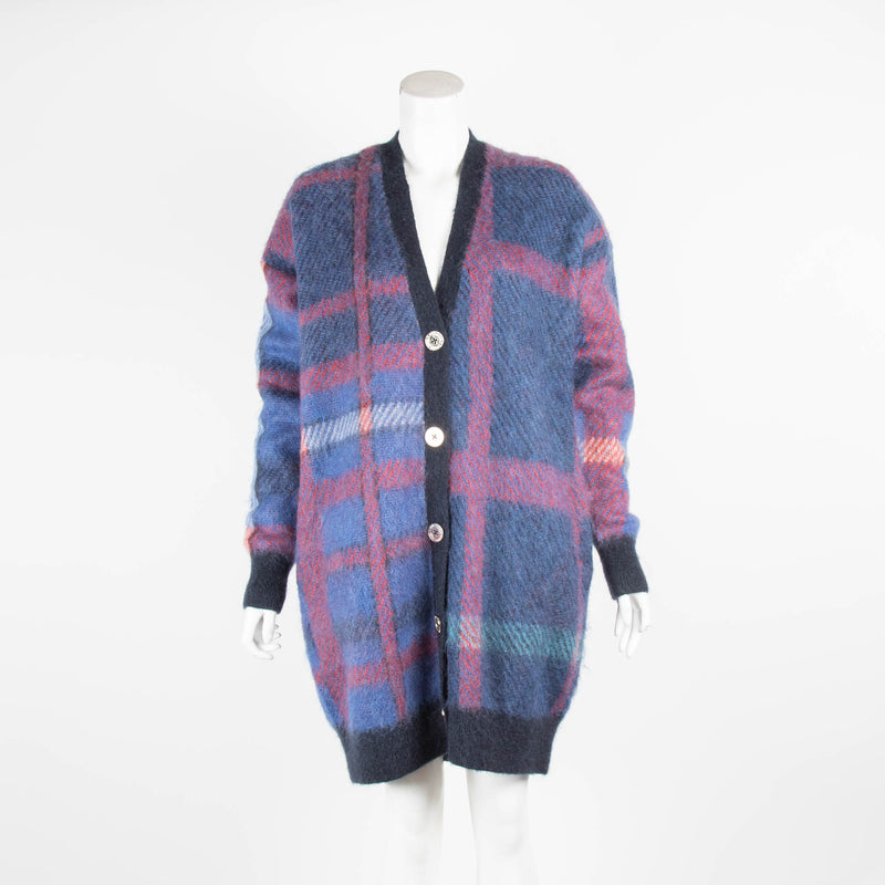 Tommy Hilfiger Gigi Hadid Blue Red Tartan Cardigan