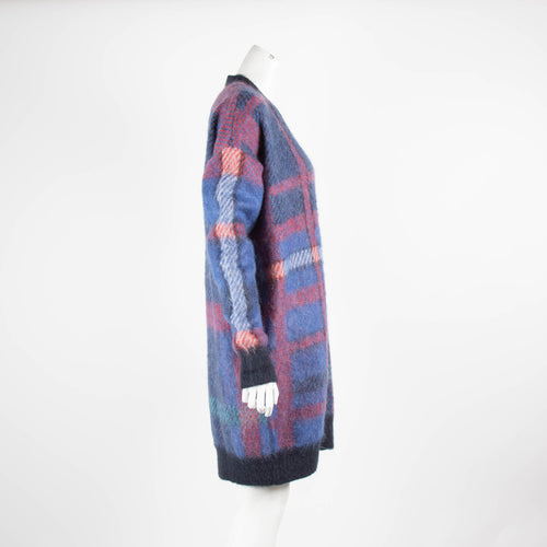 Tommy Hilfiger Gigi Hadid Blue Red Tartan Cardigan