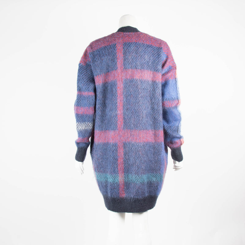 Tommy Hilfiger Gigi Hadid Blue Red Tartan Cardigan