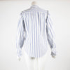 Alex Mill Blue/White Striped Collarless Shirt