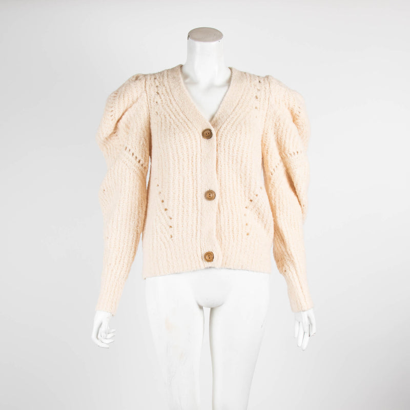 Ulla Johnson Cream Chunky Knit Cardigan