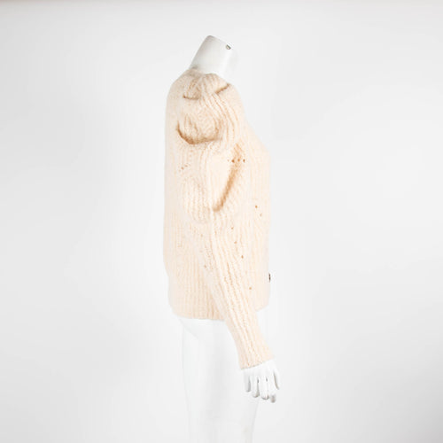Ulla Johnson Cream Chunky Knit Cardigan