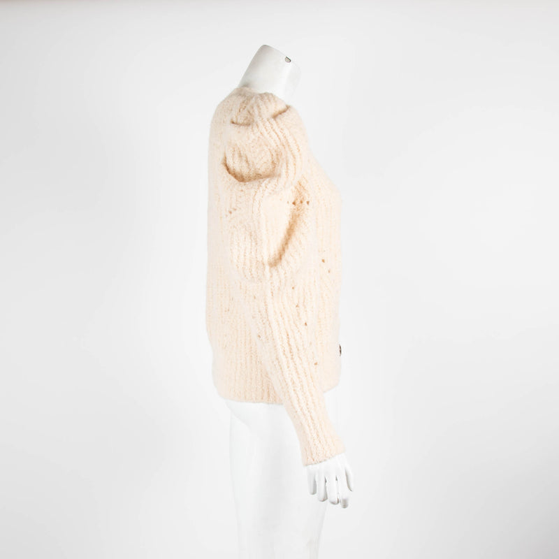 Ulla Johnson Cream Chunky Knit Cardigan