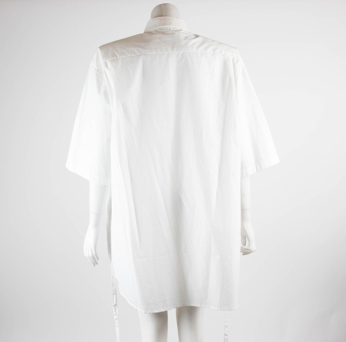 The Frankie Shop White Tie Waist Should Pad Shirt