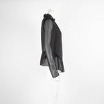 See By Chloe Black Mesh Blouse