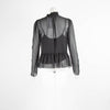 See By Chloe Black Mesh Blouse