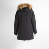 Woolrich Black Parka with Fur Trim Collar