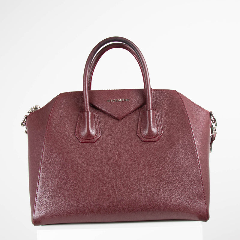 Givenchy Burgundy Antigona Leather Bag